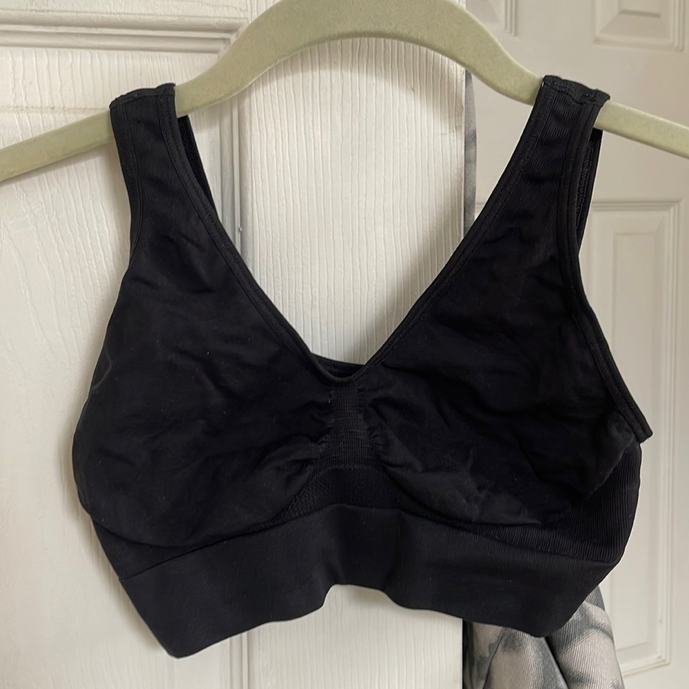 Black bra top